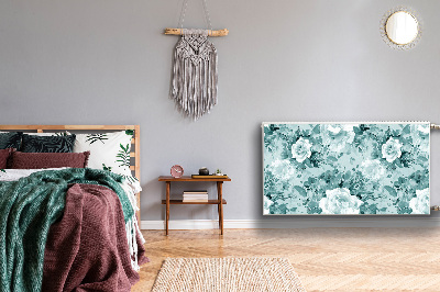 Cobertura magnética para radiador Flores azuis