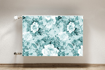 Cobertura magnética para radiador Flores azuis