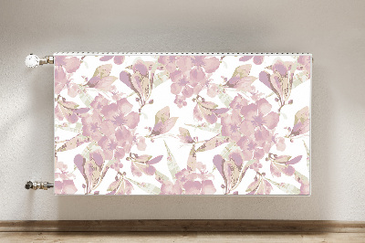 Capa magnética para radiador Hibisco rosa claro