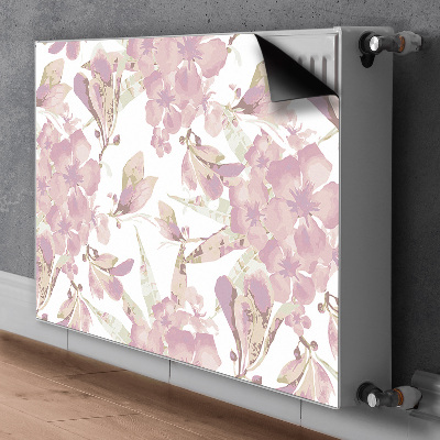 Capa magnética para radiador Hibisco rosa claro