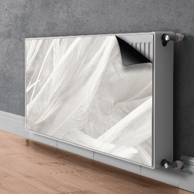 Capa magnética para radiador Lindas penas brancas