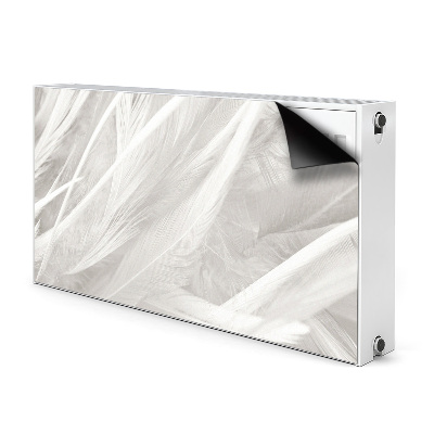 Capa magnética para radiador Lindas penas brancas