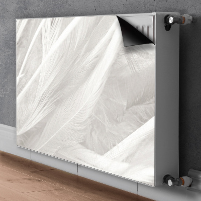 Capa magnética para radiador Lindas penas brancas