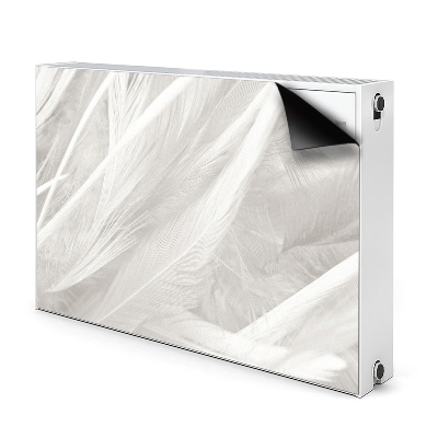 Capa magnética para radiador Lindas penas brancas