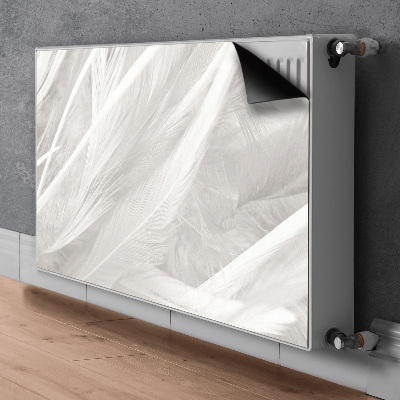 Capa magnética para radiador Lindas penas brancas