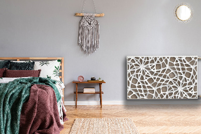 Capa magnética para radiador Padrão de malha branca