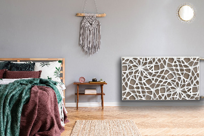 Capa magnética para radiador Padrão de malha branca