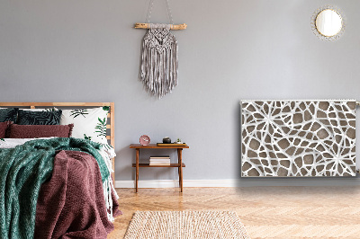 Capa magnética para radiador Padrão de malha branca