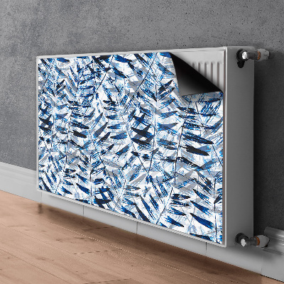 Capa magnética para radiador Folhas tropicais