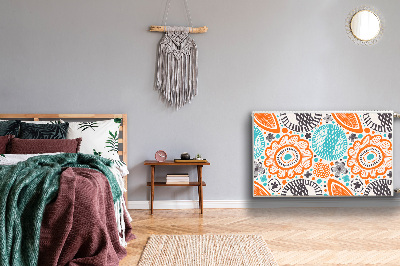 Capa magnética para radiador Flores em tons pastel