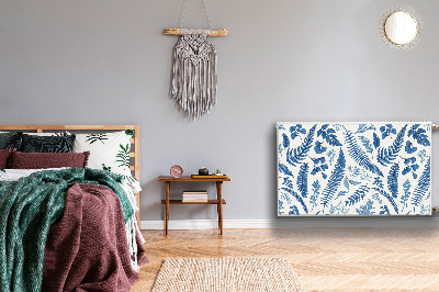 Cobertura magnética para radiador samambaia azul