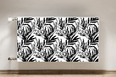 Capa magnética para radiador Monstera negra