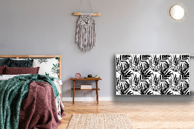 Capa magnética para radiador Monstera negra