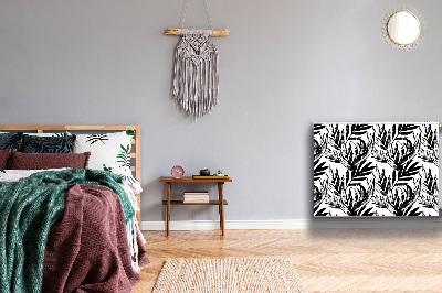 Capa magnética para radiador Monstera negra