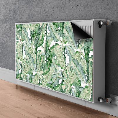 Capa magnética para radiador Folhas de bananeira