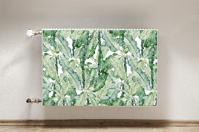 Capa magnética para radiador Folhas de bananeira
