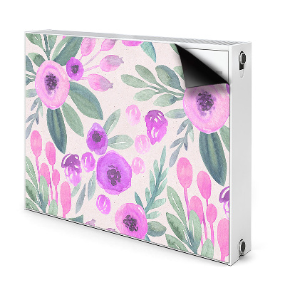 Capa magnética para radiador Padrão floral