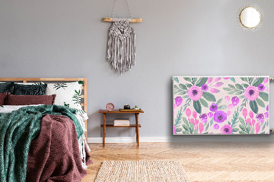 Capa magnética para radiador Padrão floral