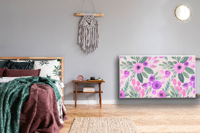 Capa magnética para radiador Padrão floral