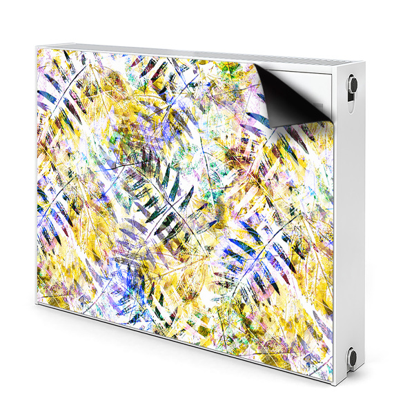 Capa magnética para radiador Folhas douradas