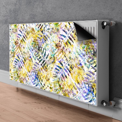 Capa magnética para radiador Folhas douradas