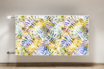 Capa magnética para radiador Folhas douradas