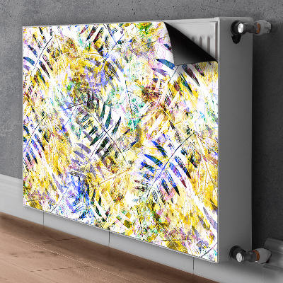 Capa magnética para radiador Folhas douradas