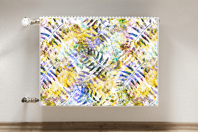 Capa magnética para radiador Folhas douradas