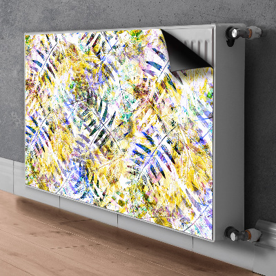 Capa magnética para radiador Folhas douradas