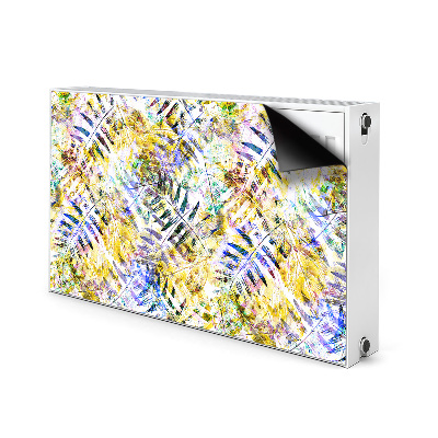 Capa magnética para radiador Folhas douradas