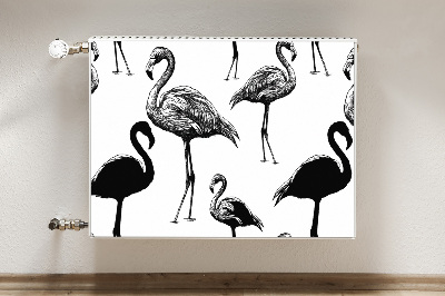Capa magnética para radiador Estilo flamingo retrô