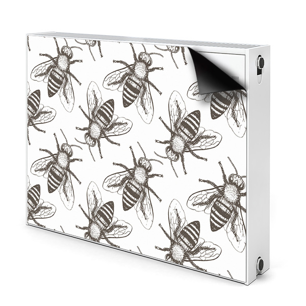 Capa magnética para radiador Padrão de abelha