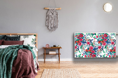 Cobertura magnética para radiador Flores coloridas