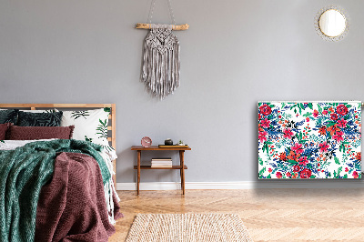 Cobertura magnética para radiador Flores coloridas