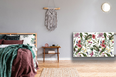 Capa magnética para radiador Flores tropicais