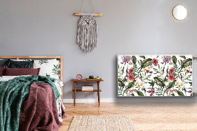 Capa magnética para radiador Flores tropicais