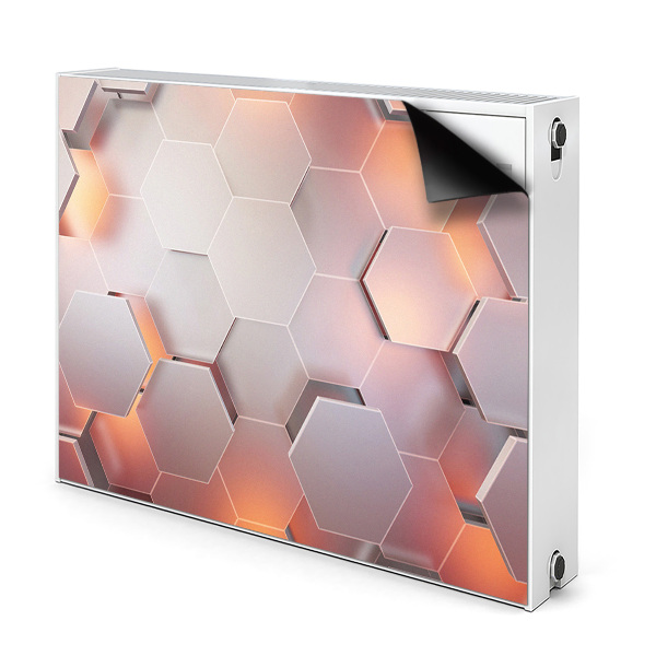 Capa magnética para radiador Abstração hexa