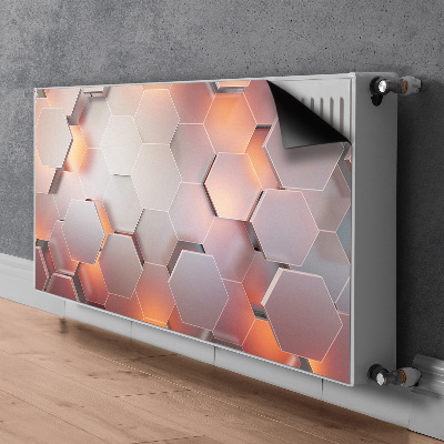 Capa magnética para radiador Abstração hexa