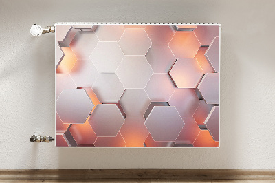Capa magnética para radiador Abstração hexa
