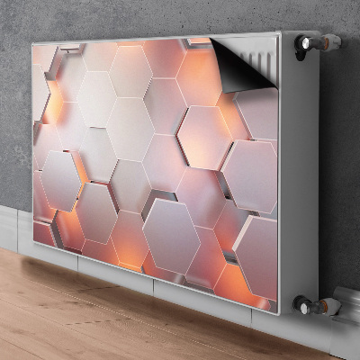 Capa magnética para radiador Abstração hexa