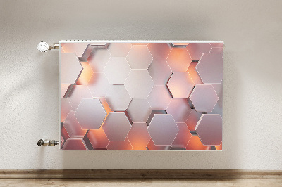 Capa magnética para radiador Abstração hexa