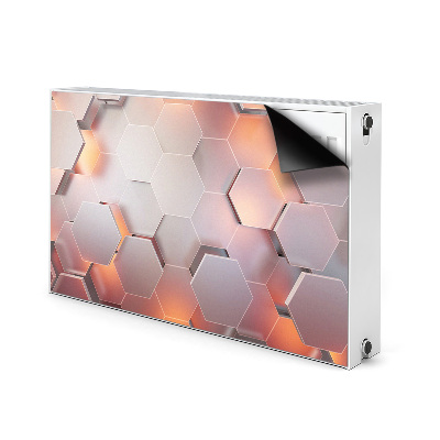 Capa magnética para radiador Abstração hexa