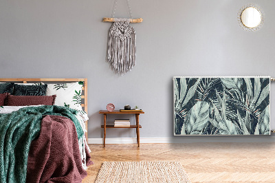 Capa magnética para radiador Folhas exóticas