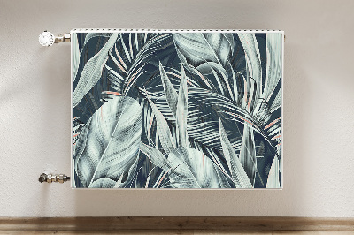 Capa magnética para radiador Folhas exóticas