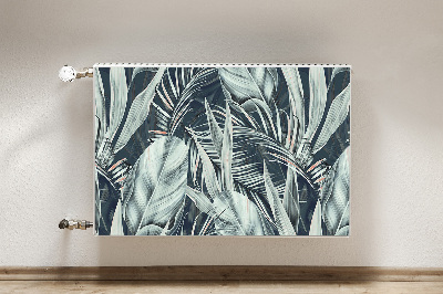 Capa magnética para radiador Folhas exóticas