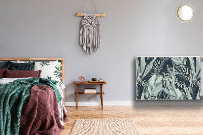 Capa magnética para radiador Folhas exóticas