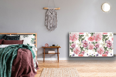 Cobertura magnética para radiador Flores de arte