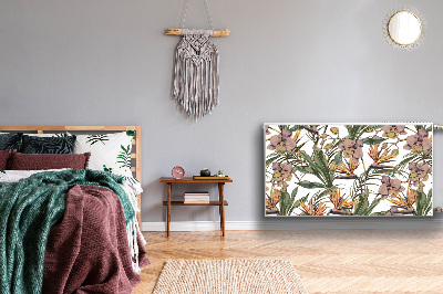 Capa magnética para radiador Folhas botânicas