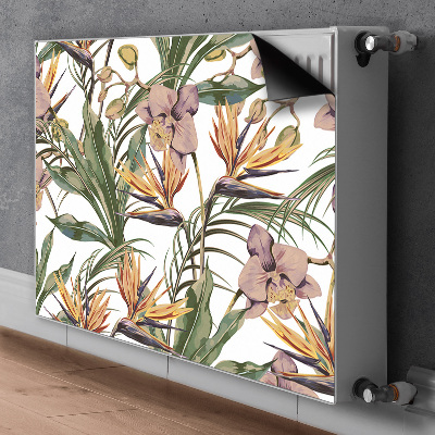 Capa magnética para radiador Folhas botânicas