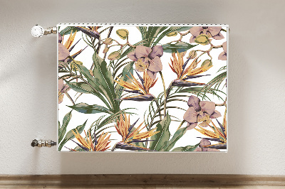 Capa magnética para radiador Folhas botânicas